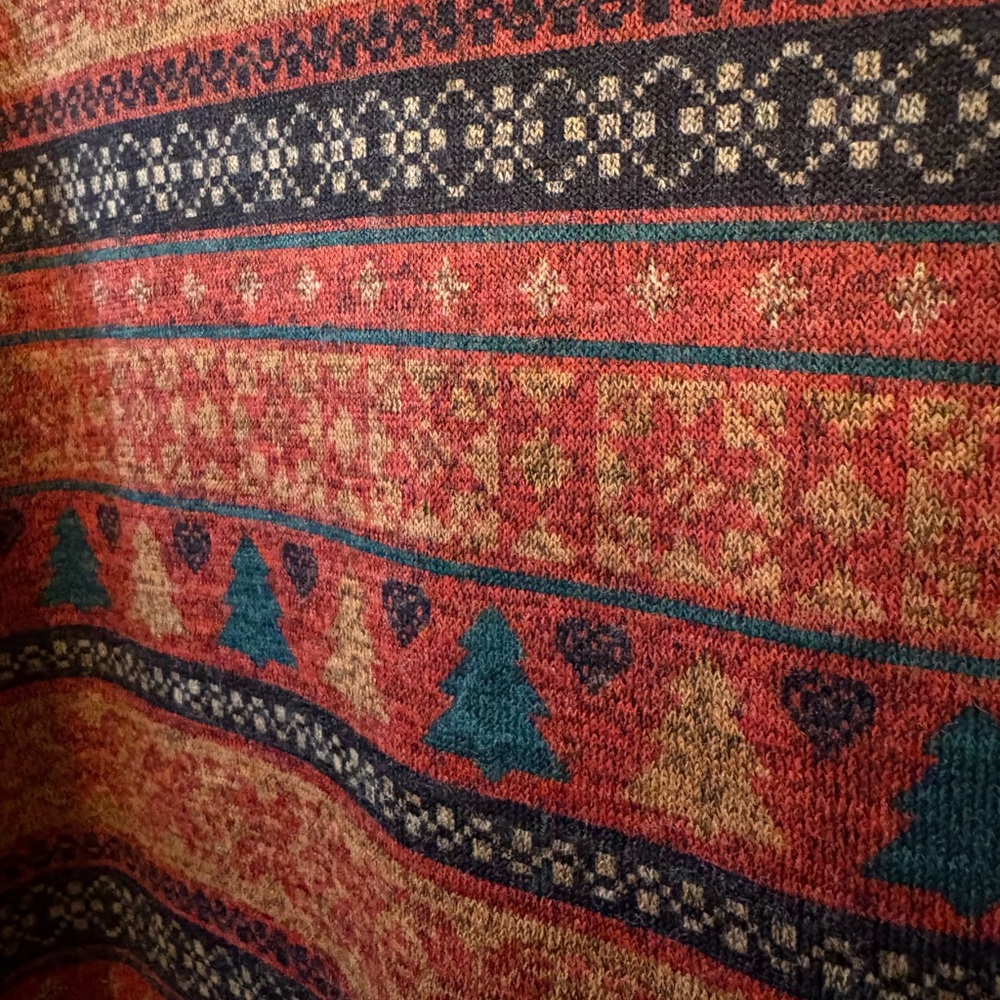 Multicolor Patterned Women's Sweater - Picture 5 of 9